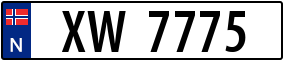 Trailer License Plate